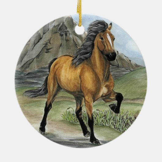 Goldenes Tolt 2 Keramik Ornament (Hinten)