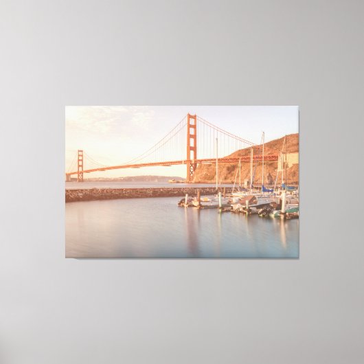 Goldenes Tor am Morgen Leinwanddruck (Vorderseite)