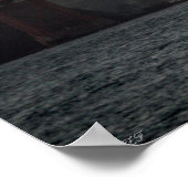 Goldenes Tor bei Sonnenuntergang Poster (Ecke)