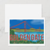 Goldenes Tor Dankeskarte (Vorne/Hinten)