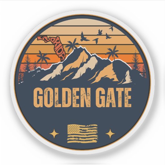 Goldenes Tor, Florida Aufkleber (Vorderseite)