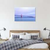 Goldenes Tor in Nebel Leinwanddruck (Insitu (Schlafzimmer))