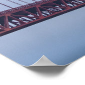 Goldenes Tor in Nebel Poster (Ecke)