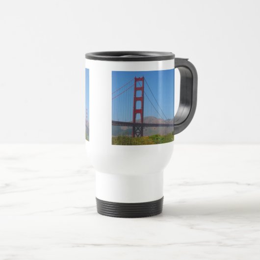 goldenes Tor Reisebecher (VorderseiteRechts)