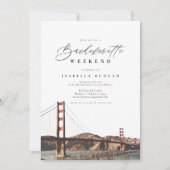 Goldenes Tor San Francisco Skyline Einladung (Vorderseite)