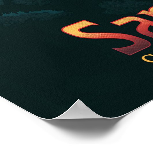 Goldenes Tor: San Francisco Skyline Poster (Ecke)