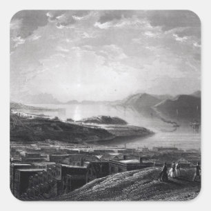 Goldenes Tor vom Telegrafenberg Quadratischer Aufkleber