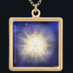 *~* Goldenes Totem - Heilige geometrische Augenleu Vergoldete Kette<br><div class="desc">Square Gold Plate schöne mächtige JEWELRY MIT INTENTION (R) - Energetisch Enhanced Juwelier. Heiliges geometrisches Dreieck Mandala & 3. Auge plus Licht- und Energiebalken. Seit 2001 habe ich als beruflicher spiritueller Energieheiler den Power der HeilAbsicht gelernt, entwickelt und genutzt. Alle meine JEWELRY WITH INTENTION (R) tragen die heilende Energie der...</div>
