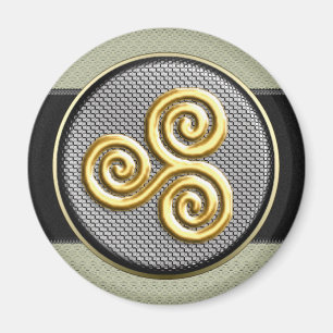 Goldenes Triskele Magnet
