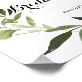 Goldenes tropisches Brautparty - Willkommen Poster (Ecke)