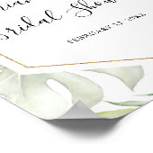 Goldenes tropisches Brautparty - Willkommen Poster (Ecke)