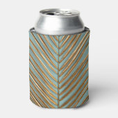 Goldenes tropisches Palmmuster Dosenkühler (Kanne Vorderseite)