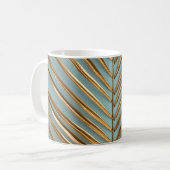 Goldenes tropisches Palmmuster Kaffeetasse (Vorderseite Links)