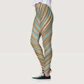 Goldenes tropisches Palmmuster Leggings (Links)