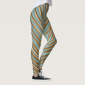 Goldenes tropisches Palmmuster Leggings (Rechts)