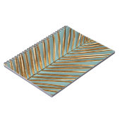 Goldenes tropisches Palmmuster Notizblock (Linke Seite)