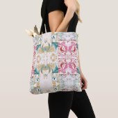 Goldenes und blaues Marmormuster Tasche (Von Nahem)