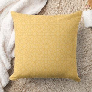 Goldenes und elegantes islamisches geometrisches M Kissen