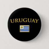 Goldenes Uruguay Button (Vorderseite)