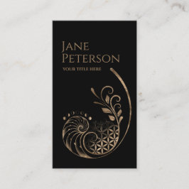 Goldenes Verhältnis - Blume des Lebens - Heilige G Visitenkarte