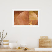 Goldenes Verhältnis, Fibonacci Spiral Poster (Küche)