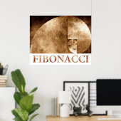 Goldenes Verhältnis, Fibonacci Spiral Poster (Heimbüro)