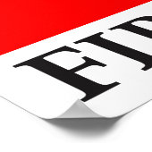 Goldenes Verhältnis, Fibonacci Spiral Poster (Ecke)