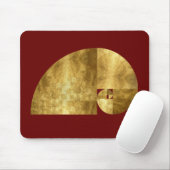 Goldenes Verhältnis, Fibonacci-Spirale Mousepad (Mit Mouse)