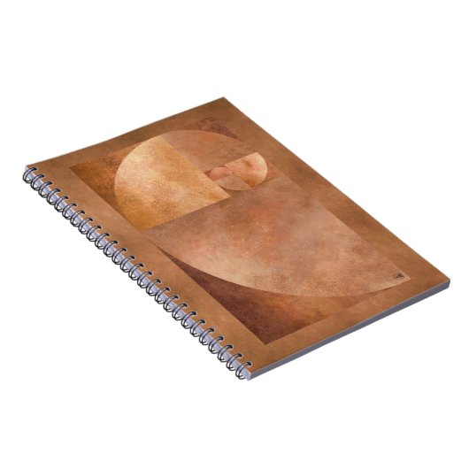 Goldenes Verhältnis, Fibonacci-Spirale Notizblock (Rechte Seite)