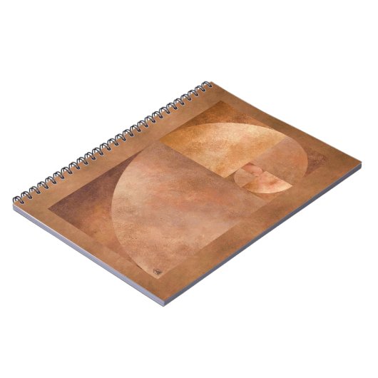 Goldenes Verhältnis, Fibonacci-Spirale Notizblock (Linke Seite)