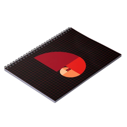 Goldenes Verhältnis, Fibonacci-Spirale Notizblock (Linke Seite)