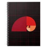 Goldenes Verhältnis, Fibonacci-Spirale Notizblock (Vorderseite)