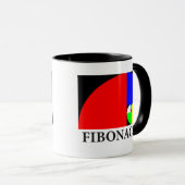 Goldenes Verhältnis, Fibonacci-Spirale Tasse (VorderseiteRechts)