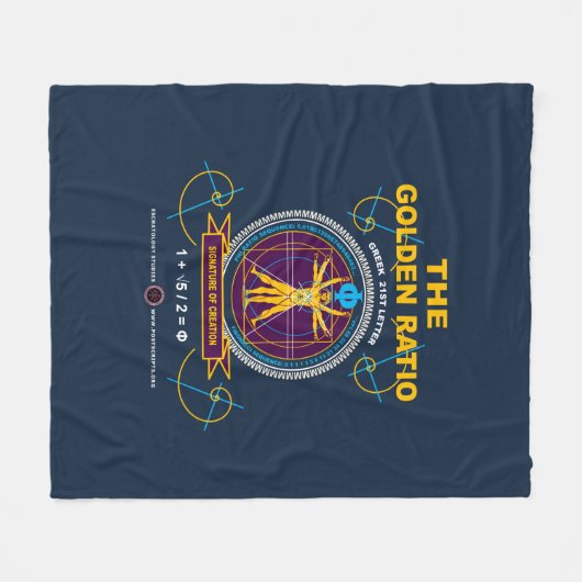 Goldenes Verhältnis Fleecedecke (Vorderseite (Horizontal))