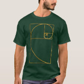 Goldenes Verhältnis-heilige Fibonacci-Spirale T-Shirt (Vorderseite)
