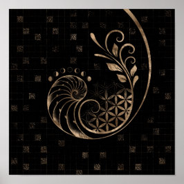 Goldenes Verhältnis - Heilige Geometrie Poster