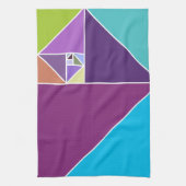 Goldenes Verhältnis (helle Farben) Küchentuch (Vertikal)