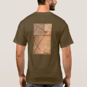 Goldenes Verhältnis-Holz T-Shirt (Rückseite)