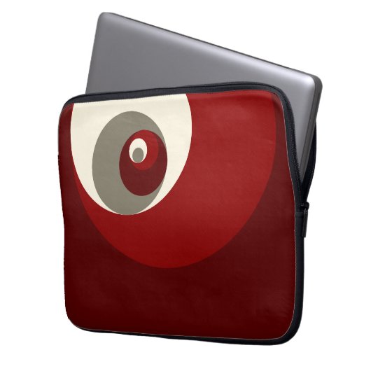 Goldenes Verhältnis kreist ein (Rot) Laptopschutzhülle (Vorderseite Links)