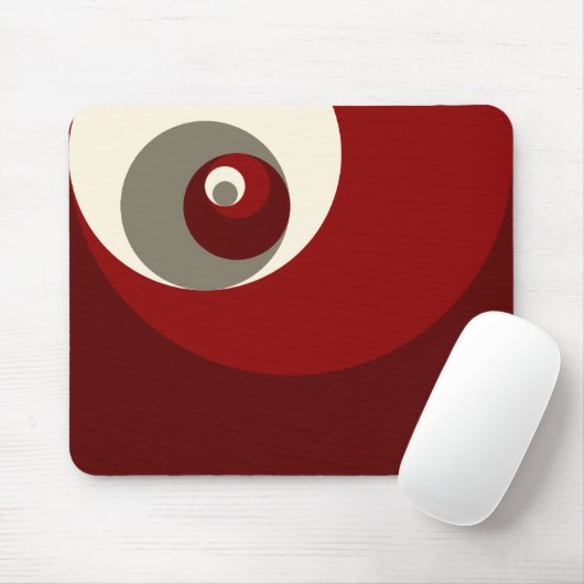 Goldenes Verhältnis kreist ein (Rot) Mousepad (Mit Mouse)
