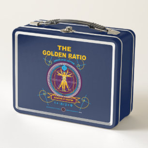 Goldenes Verhältnis Metall Brotdose