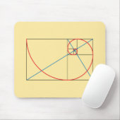 Goldenes Verhältnis Mousepad (Mit Mouse)