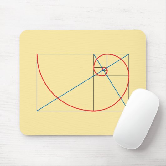 Goldenes Verhältnis Mousepad (Mit Mouse)