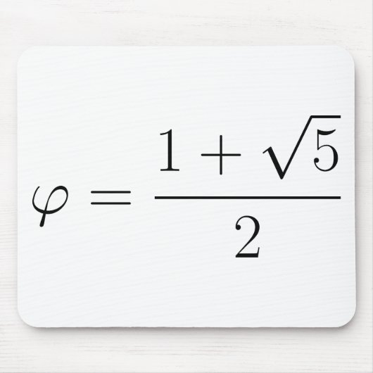 Goldenes Verhältnis Mousepad (Vorne)