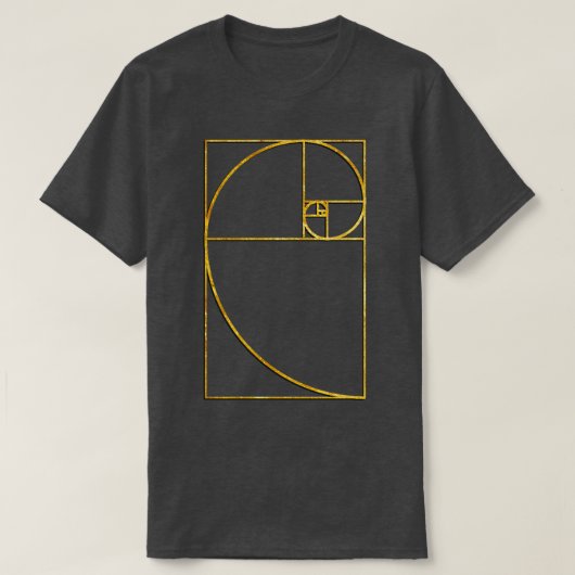 Goldenes Verhältnis Sacred Fibonacci Spiral 1 T-Shirt (Design vorne)