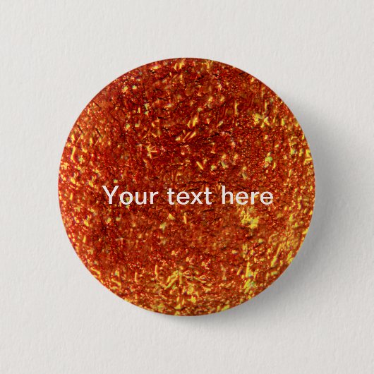 Goldenes verschweißtes Glas Button (Vorderseite)
