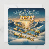 Goldenes Versprechen 2025 Feiertagskarte (Vorderseite)