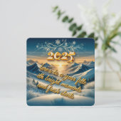 Goldenes Versprechen 2025 Feiertagskarte (Stehend Vorderseite)