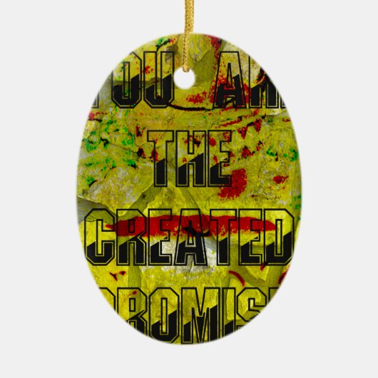 Goldenes Versprechen: Das goldene Drehbuch des Sch Keramikornament (Vorne)