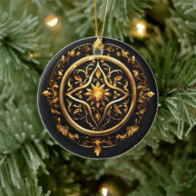 Goldenes verzaubertes Emblem